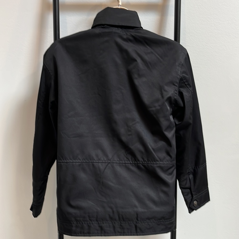 Polo jacket for boys full zipper embroidered logo black boy size S (8/10) - Picture 5 of 7
